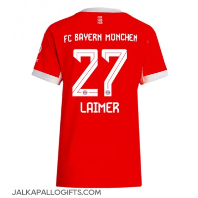 Bayern Munich Konrad Laimer #27 Kotipaita Naiset 2025-26 Lyhythihainen Bayern Munich Konrad Laimer #27 Kotipaita Naiset 2025-26 Lyhythihainen